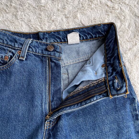 Vintage Levi's 512 mom jeans high rise waist wedgie fit slim tapered leg USA 26 - Picture 6 of 17